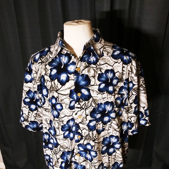 Island Tropics SS XL Btn Dwn Hawaiian Print  - Picture 1 of 5